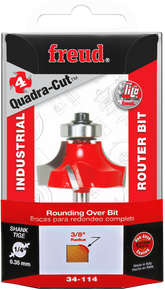 Freud 34-114 3/8" Radius Rounding Over Bit (Quadra-Cut)